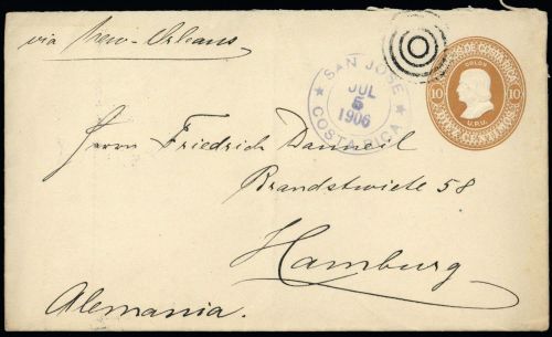 1903, Costa Rica, U 6 I, Brief