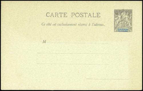 1892, Französisch Ozeanien, P 1, Brief