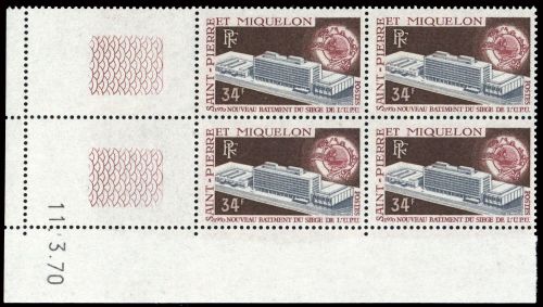 1970, St. Pierre et Miquelon, 451-52 (4), **