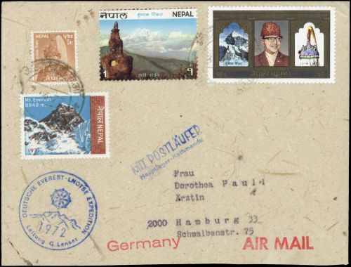 1972, Sport u. Spiel,Bergsteigen,, Ne 248, 268 u.a., Brief