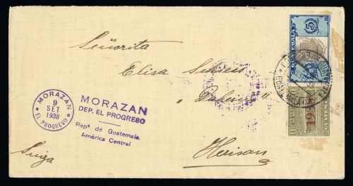 1936, Guatemala, 292, ZZ 8 b, Brief