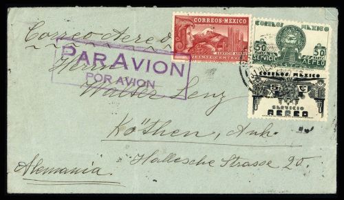 1934, Mexiko, 714 u.a., Brief