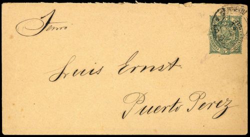 1890, Bolivien, U 3, Brief