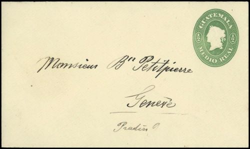 1875, Guatemala, U 1, Brief