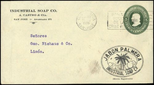 1939, Costa Rica, U (14), Brief