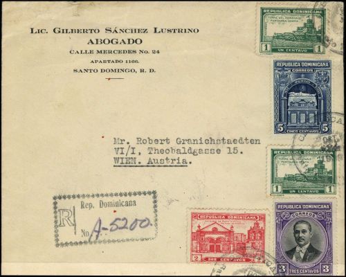 1933, Dominikanische Republik, 279 u.a., Brief