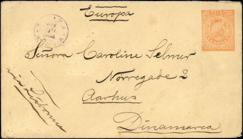 1890, Bolivien, U 4, Brief