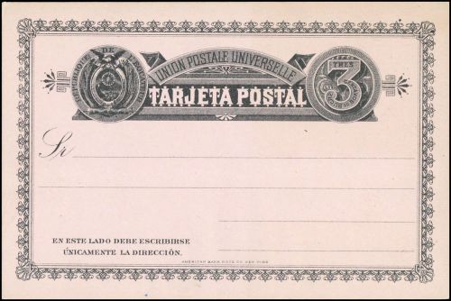 1885, Ecuador, P 9, Brief