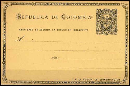 1891, Kolumbien, P 11, Brief