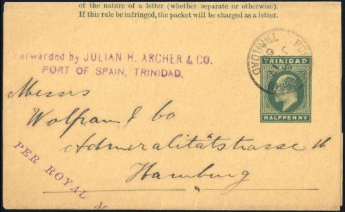 1903, Trinidad und Tobago, Brief