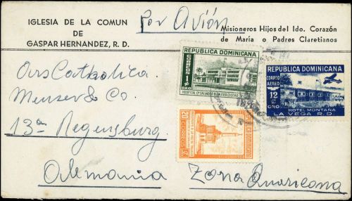 1955, Dominikanische Republik, 536 u.a., Brief