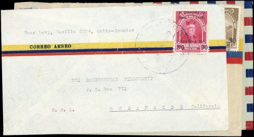 1949, Ecuador, 723, 737 u.a., Brief