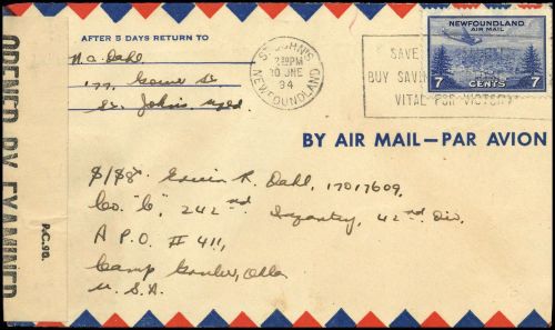 1946, Neufundland, 241, Brief