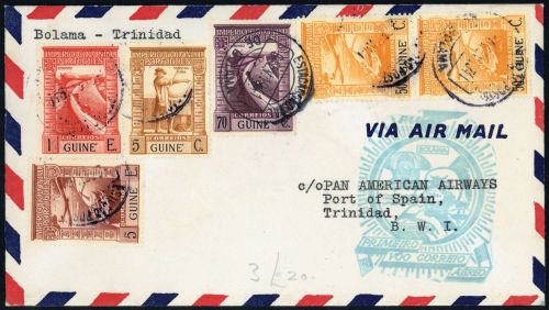 1941, Guinea Bissau, 247 u.a., Brief