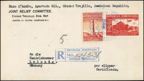 1949, Dominikanische Republik, 507, 494, Brief