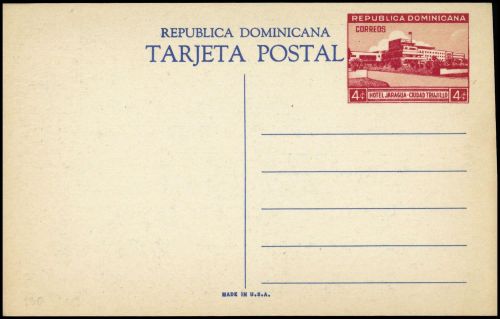 1950, Dominikanische Republik, P (501), Brief