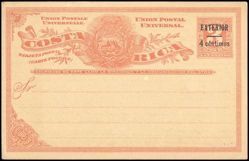 1903, Costa Rica, P 6 II a, Brief