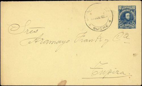 1901, Bolivien, U 8, Brief