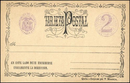1884, Ecuador, P 4, Brief