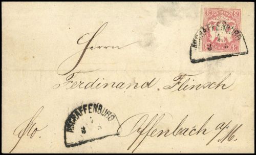 1867, Altdeutschland Bayern, 15, Brief