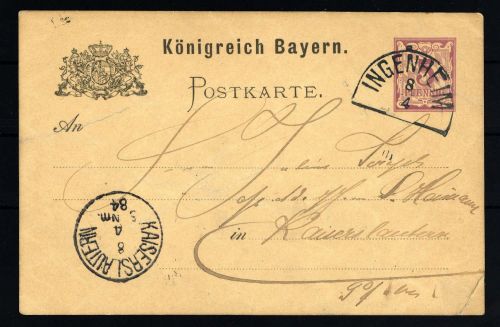 Altdeutschland Bayern, P 26, Brief