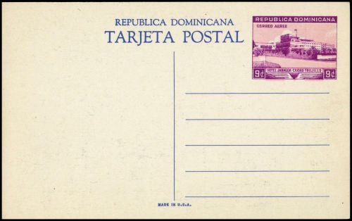 1950, Dominikanische Republik, P (501), Brief