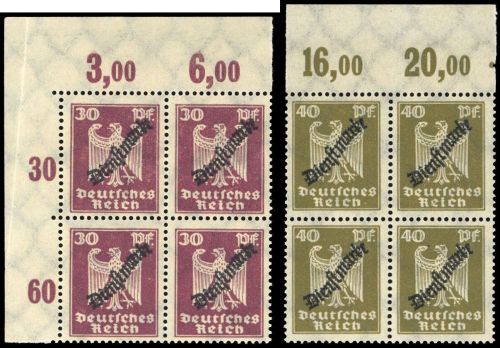 1924, Deutsches Reich, D 105-13 (4) OR, **