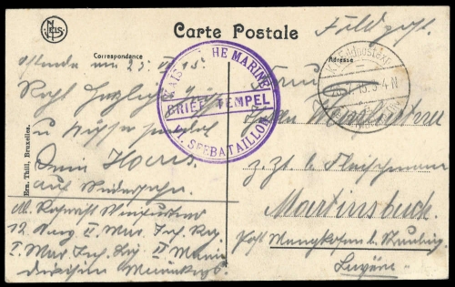 1915, Feldpost I. Wk, Brief