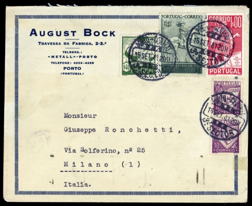 1941, Portugal, 600 u.a., Brief