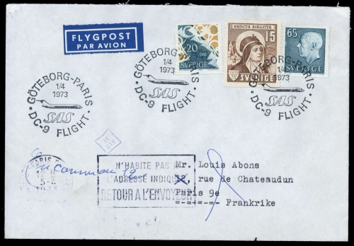1973, Schweden, 715 A u.a., Brief