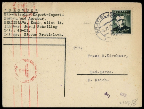 1940, Slowakei, 67, Brief