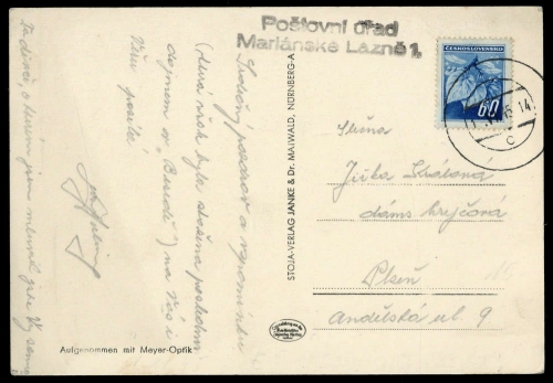 1945, Tschechoslowakei, 427, Brief