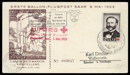 1953, Saar, 343, Brief