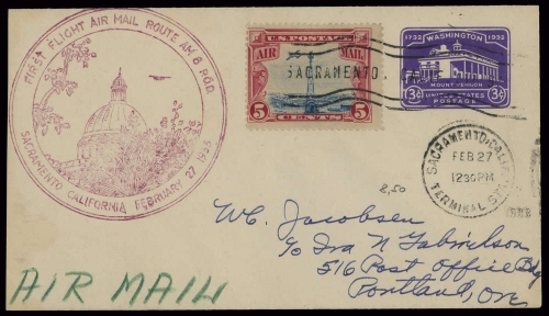 1933, USA, 310 u.a., Brief