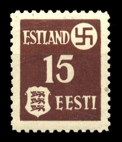 1941, Deutsche Besetzung II. WK Estland, 1 y, **