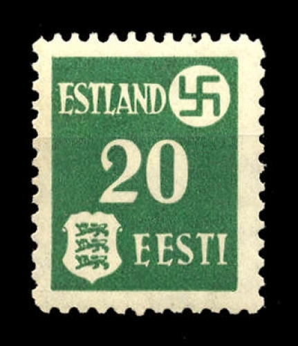 1941, Deutsche Besetzung II. WK Estland, 2 y, **