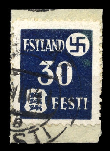 1941, Deutsche Besetzung II. WK Estland, 3 x, Briefst.