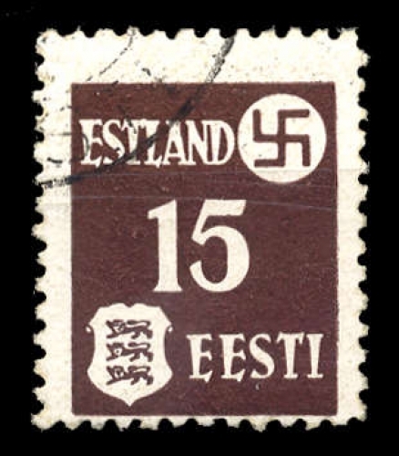 1941, Deutsche Besetzung II. WK Estland, 1 x, gest.