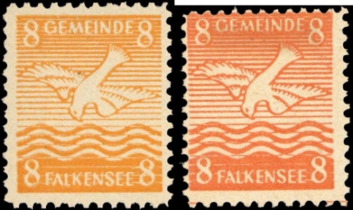 1945, Deutsche Lokalausgabe Falkensee, 3 a+b, **