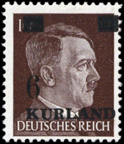 1945, Deutsche Besetzung II. WK Kurland, 2 II, **