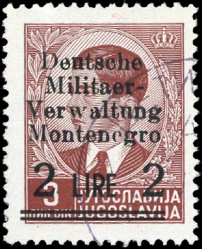 1943, Deutsche Besetzung II. WK Montenegro, 4, cto
