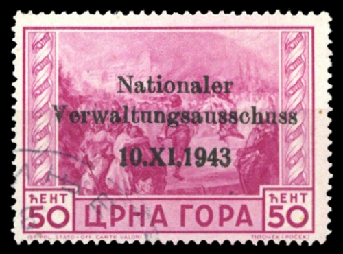 1943, Deutsche Besetzung II. WK Montenegro, 11, cto