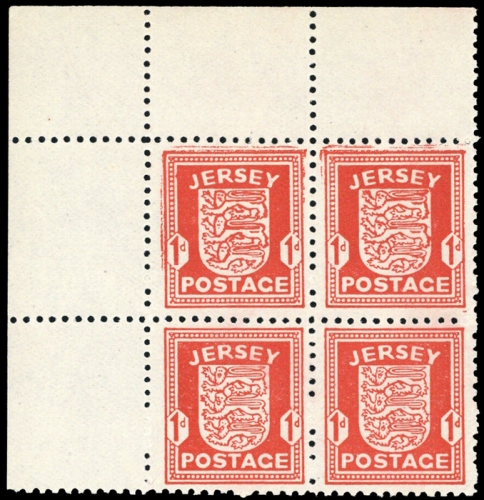 1941, Deutsche Besetzung II. WK Jersey, 2 (4) E, **