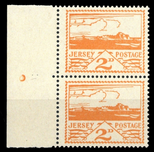 1943, Deutsche Besetzung II. WK Jersey, 6 (2) FP, **