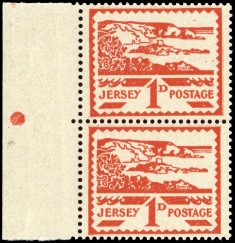 1943, Deutsche Besetzung II. WK Jersey, 4 (2) FP, **