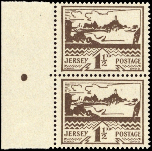 1943, Deutsche Besetzung II. WK Jersey, 4 (2) FP, **