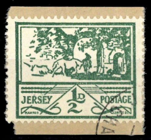 1943, Deutsche Besetzung II. WK Jersey, 3, Briefst.
