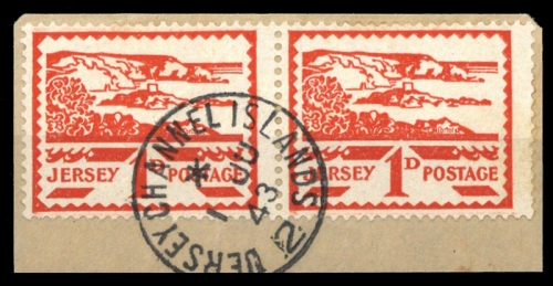 1943, Deutsche Besetzung II. WK Jersey, 4 (2), Briefst.