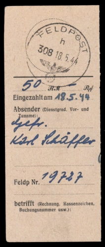 1944, Kroatien, Briefst.