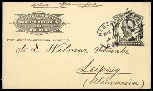1909, Cuba, Ascher 1, Brief